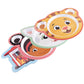 4 Daniel Tiger Mealtime Feeding Plates -Cute Dishes For Kids W/ Daniel Tiger, Trolley, Katerina Kitty Cat & Elaina - Divided Com