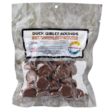 Fresh Is Best - Freeze Dried Healthy Raw Meat Treats For Dogs  Cats - Duck Giblets