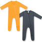 Hapiu Rayon From Bamboo Baby Footed Pajamas, 2 Way Zipper Ykk, Footie For Baby Boy Girls, Newborn-24 Months, 2-Pack, Halloween &