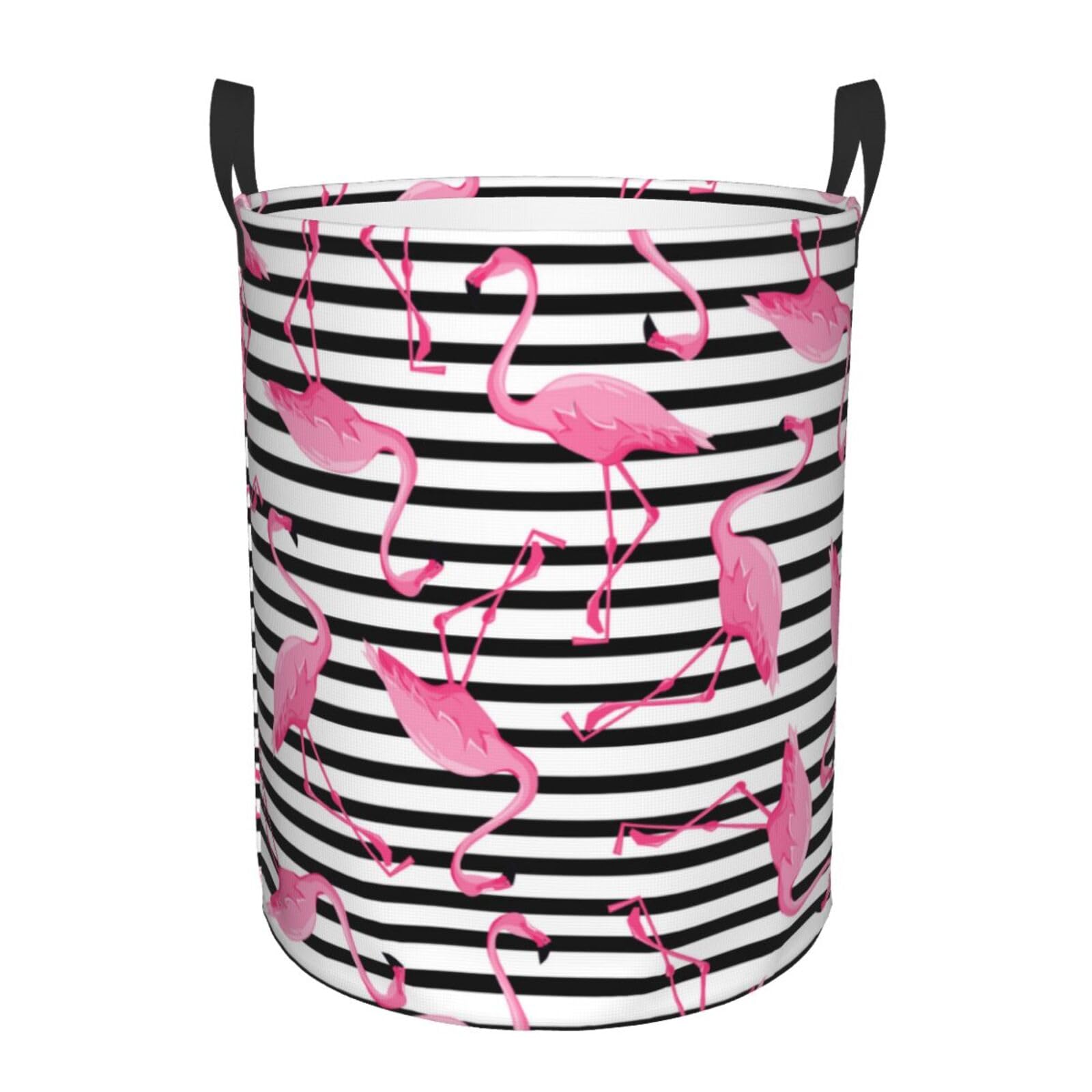 Pevtufa Flamingos Foldable Laundry Basket Organizer,Fabric Clothes Toy Storage Basket Nursery Hamper Storage Bin For Household B