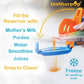 teetherpop - Fillable Silicone Teether for Breastmilk, Water, Purees & More, Baby Popsicle Teethers for Freezing Milk & Cooling