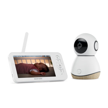 Maxi-Cosi See Pro 360 Baby Monitor with CryAssist AI Cry Translation, 2K HD camera with PTZ, Secure Non Wi-Fi 5 inch parent unit