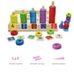 Lydaz Montessori Math Manipulatives Toys, Kids Wooden Number Blocks Toys, Kindergarten Learning Education Toy, Preschool Classro