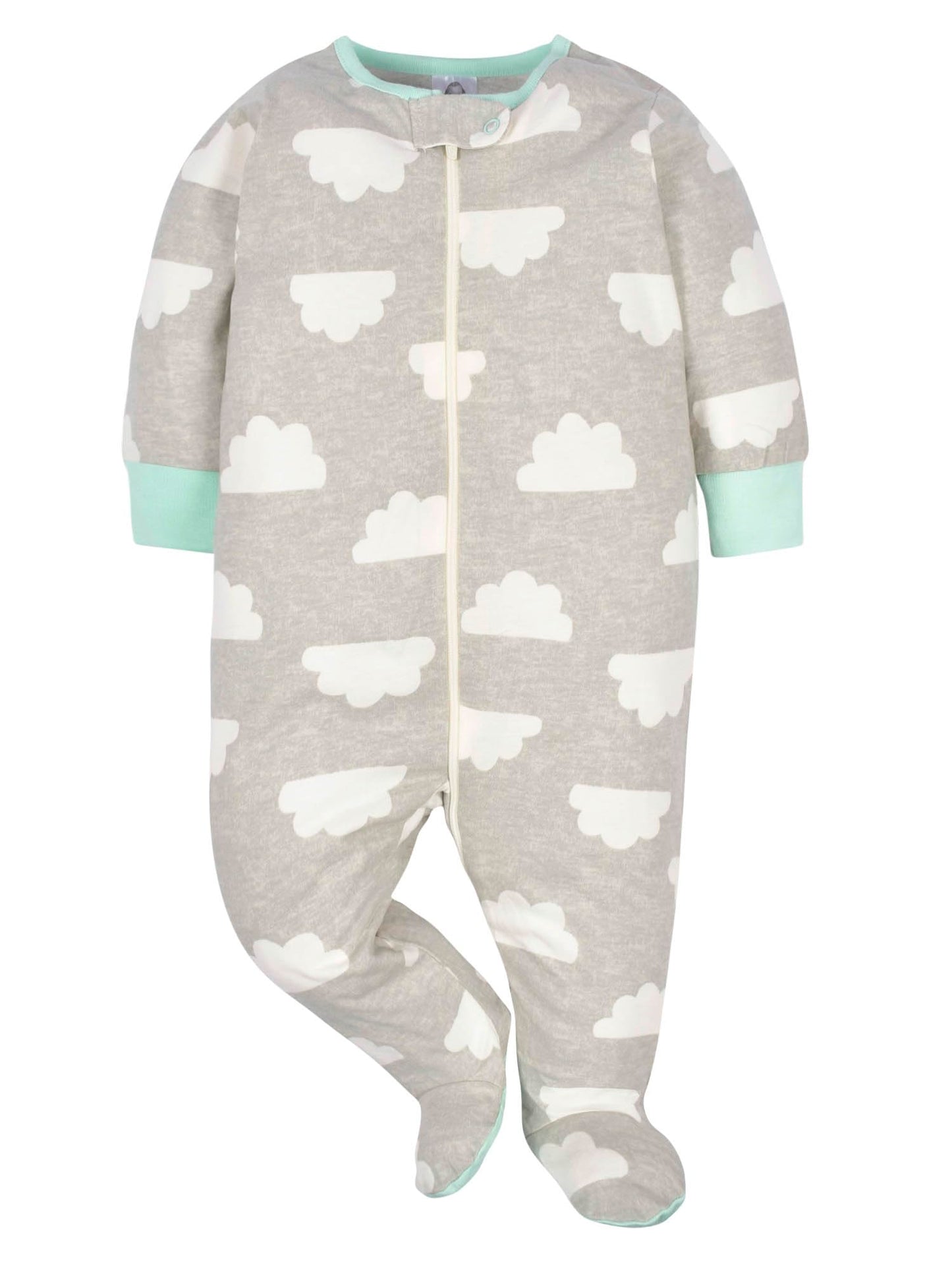 Gerber Unisex Baby 4 Pack Sleep 'N Play Footie Elephants 3-6 Months