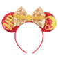 Foeran Mouse Ears Headbands Shiny Bows Mouse Ears Glitter Party Princess Decoration Cosplay Costume For Girls Women (Birthday Bo