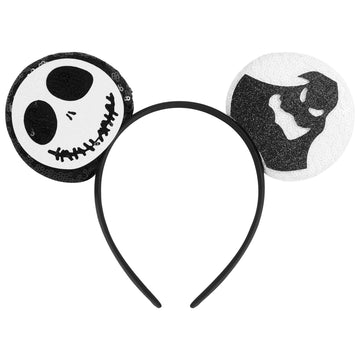 Lylin Halloween Mouse Ears Headband For Women Girls Boys, Sparkle Ears Hair Accessories For Hallween Trips Party Themed Events C