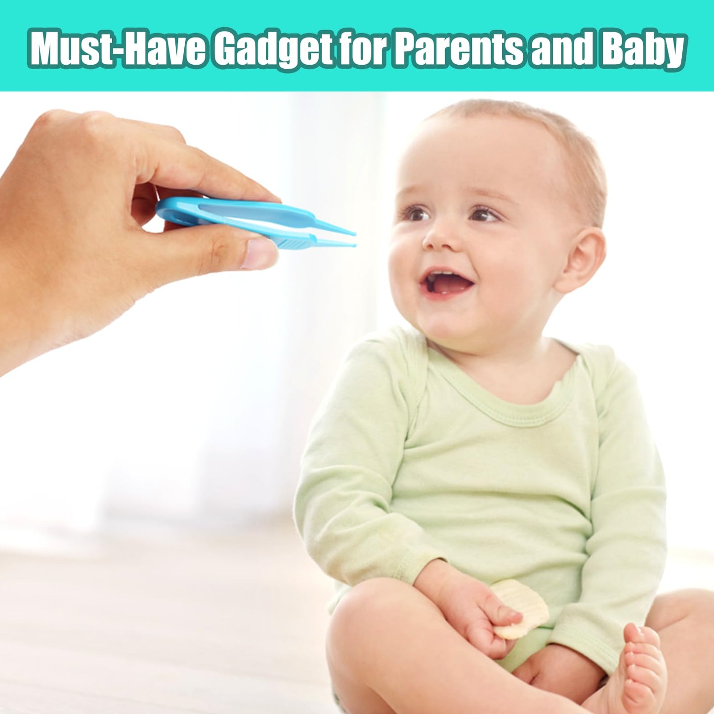 Nasal Aspirator For Baby, Nasal Congestion Relief Nose Cleaner With 2 Silicone Tips Nose Cleaning Tweezer For Babies Infants And