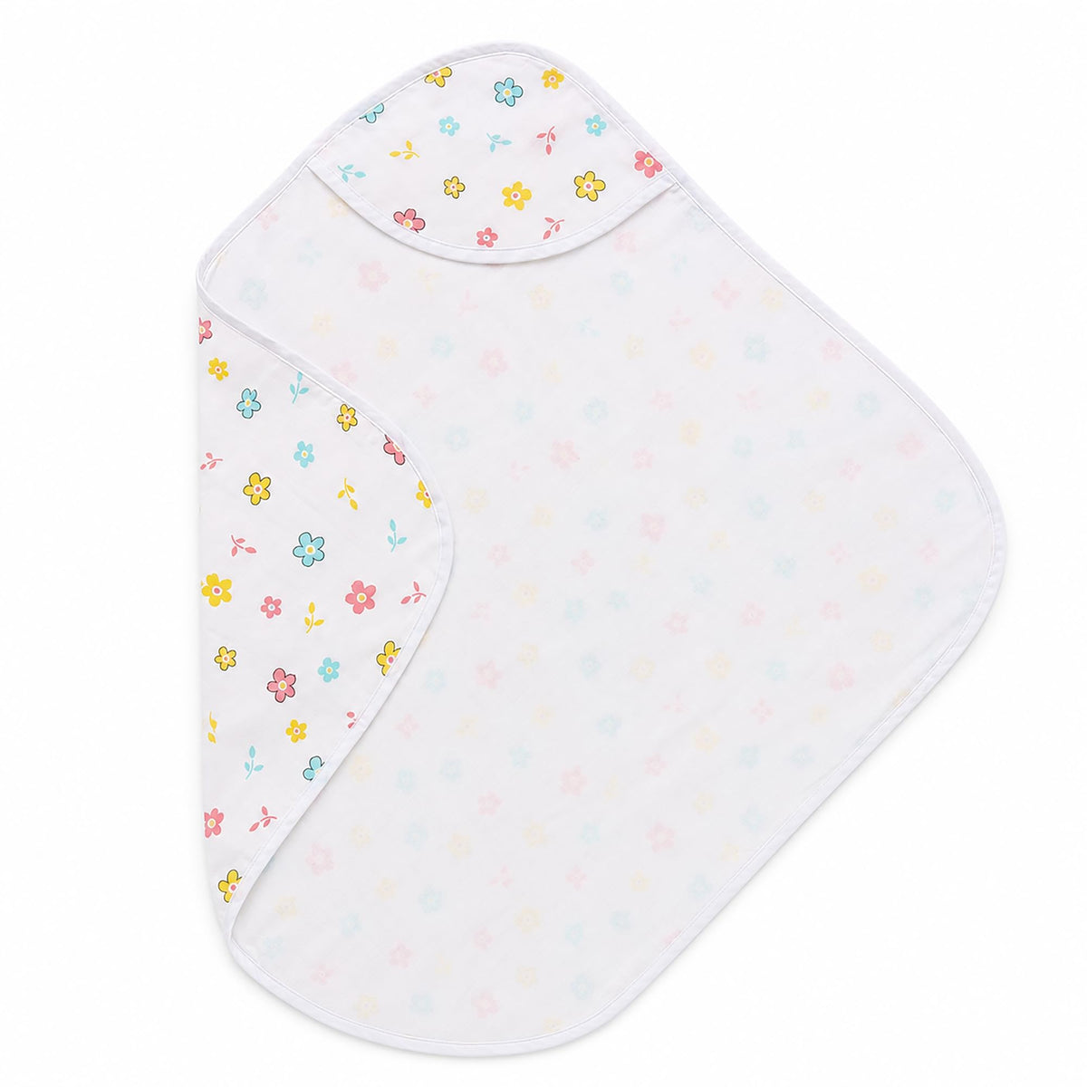 awwtupus 100% Cotton Muslin Double Layered Hooded Towel for Babies & Infants| Soft and Breathable| Pack of 1 (75x75 cm)| Spring