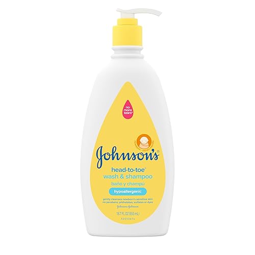 Johnson'S Head-To-Toe Gentle Baby Body Wash & Shampoo, Tear-Free, Sulfate-Free & Hypoallergenic Bath Wash & Shampoo For Baby'S S