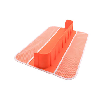 bnf Bathtub Splash Guard Silicone Sturdy Toy Organizer for Bathroom Bathtub Baby Orange 60x40x10cm Baby | Bathing & Grooming | B