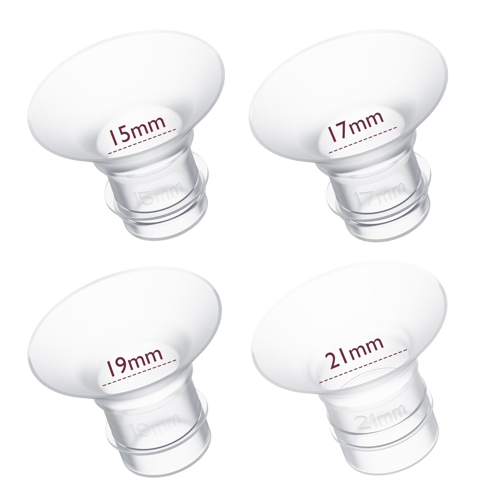 Momcozy Flange Insert 15/17/19/21Mm Compatible With 24Mm Flange/Shield Of Most Pumps, Insert For Breast Pump Replacement Accesso