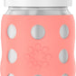 Lifefactory 8-Ounce Stainless-Steel Vacuum-Insulated Wide-Neck Baby Bottle With Flat Cap, Cantaloupe (Ls2231Wca4)