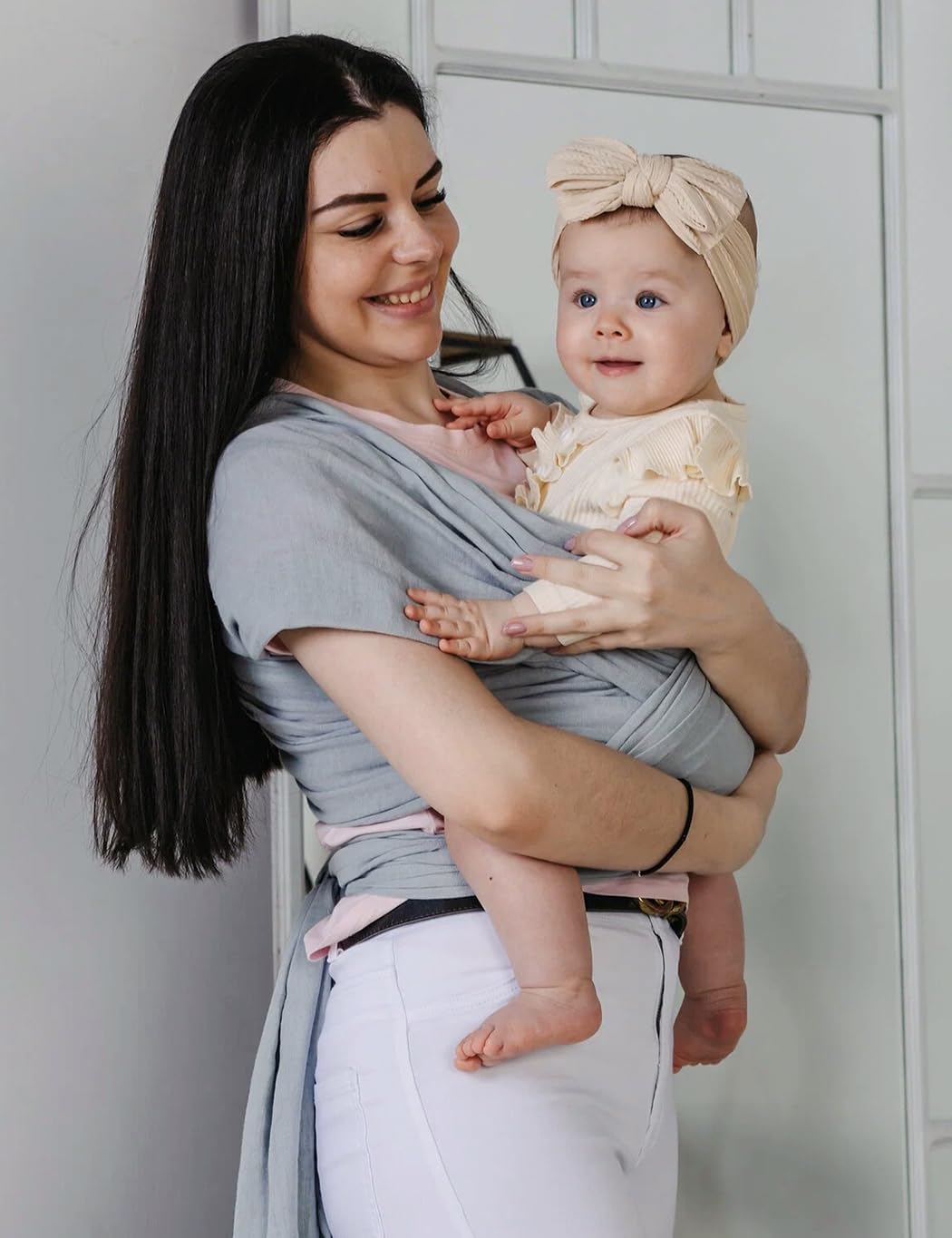 Zurlefy Stretchy Baby Girl Headbands Bows, Infant Headband Bows For Baby Bonnet Newborn Head Wraps Toddler Unisex (Xh003)