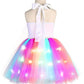 Tutu Dreams Led Unicorn Dress For Girls Rainbow Light Up Halloween Costumes Christmas Gifts (Pink, 9-10 Years)