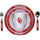 Oklahoma Sooners Dinner Set Child 5 Piece Co