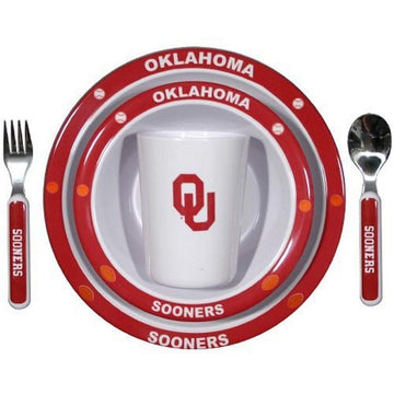 Oklahoma Sooners Dinner Set Child 5 Piece Co