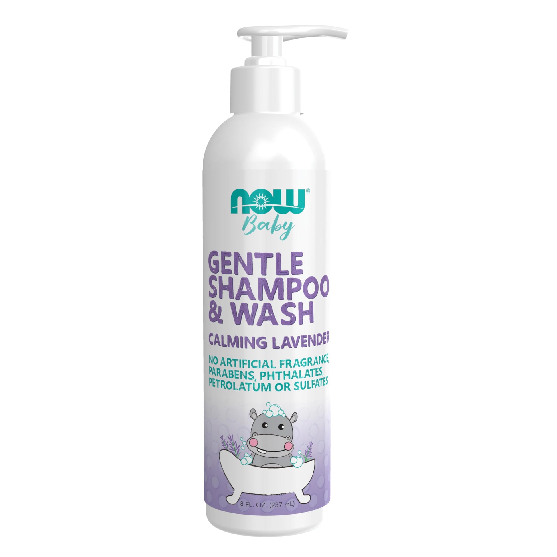 Now Foods Baby, Gentle Shampoo And Wash, Calming Lavender, Paraben Free, 8 Fluid Ounces