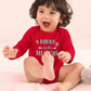 Besserbay Valentine'S Day Baby Long Sleeve Heart Bodysuit Mommy Is My Valentine Red Onesie 6-9 Months