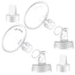 2X 14 Mm Maymom Two-Piece Wide Neck Pump Parts Compatible With Spectra S1,Spectra S2 Pumps And 2 Valves; Incl Wide Mouth Flanges