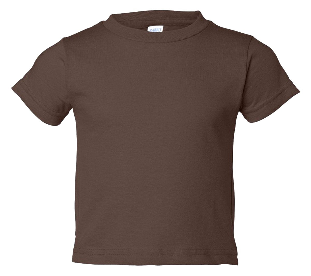 Rabbit Skins Toddler'S 5.5 Oz. Jersey Short-Sleeve T-Shirt, 7, Brown