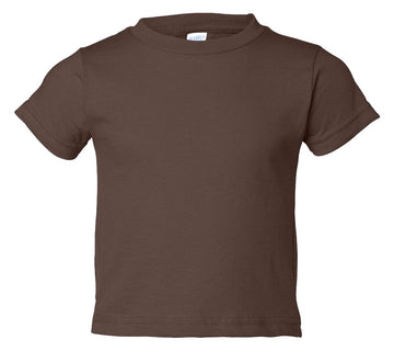 Rabbit Skins Toddler'S 5.5 Oz. Jersey Short-Sleeve T-Shirt, 2T, Brown