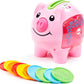 Fisher-Price Baby & Toddler Toy Laugh & Learn Smart Stages Piggy Bank with Educational Songs & Phrases for Infants Ages 6+ Month