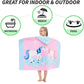 Bavilk Kids Hooded Bath Beach Towel Girls Boys Swim Pool Cover Up Super Absorbent Cute Cartoon Animal Full Vitality (Lucky Unico