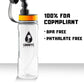 Giraffe Bottle Tower Hands Free Drinking System, Clear Tritan Bottle (Length 15 In / 38 Cm)