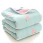 Mumslap Baby Muslin Blanket For Newborn | 80 * 80 | 6 Layer Gauze Cotton | Soft Swaddle Wrap Blanket/Quilt/Bath Towel/Nursing Co