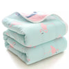 Mumslap Baby Muslin Blanket For Newborn | 80 * 80 | 6 Layer Gauze Cotton | Soft Swaddle Wrap Blanket/Quilt/Bath Towel/Nursing Co