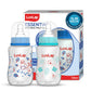 Luvlap Baby Essential Slim Neck Plastic Feeding Bottle, 125Ml, Flower & Jungle, With Anti Colic Nipple, New Born / Infants / Tod