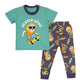 Little Surprise Box, Surfing Lion Soft Cotton Joggers Nightsuit Set for Kids45Y Teal