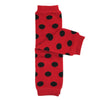 Allydrew Stripes, Polka Dots & Chevron Baby Leg Warmer & Toddler Leg Warmer For Boys & Girls, Red & Black Polka Dots