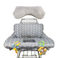 Shopping Cart Covers For Baby, Seat Positioner High Chair Cover, Machine Washable For Infant, Toddler, Boy Or Girl