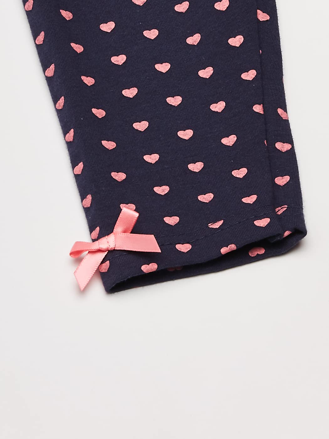 Hudson Baby Unisex Baby Cotton Pants and Leggings Hearts, 3 Toddler