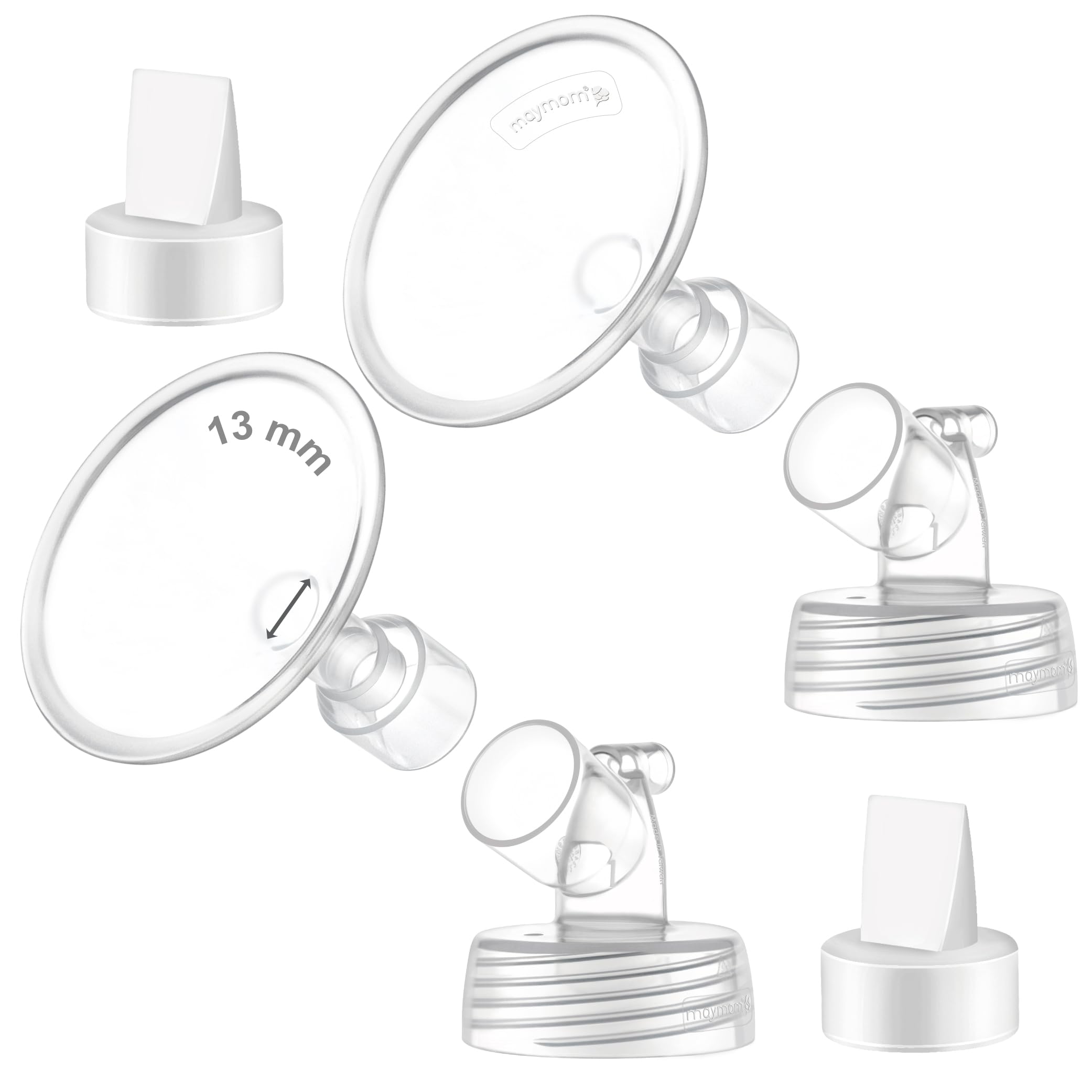 2X 13 Mm Maymom Two-Piece Wide Neck Pump Parts Compatible With Spectra – Cutebab WBCBBB0CH2KM3FP