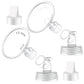 2X 13 Mm Maymom Two-Piece Wide Neck Pump Parts Compatible With Spectra S1,Spectra S2 Pumps And 2 Valves; Incl Wide Mouth Flanges