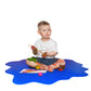 Floortex Sploshmat Multipurpose Protective Floor Mat 40inch X 40inch For Low Pile Carpets, Caribbean Blue, Fc114040Pbv
