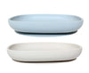 2 Pack Silicone Feeding Suction Plates For Babies And Toddlers, Bpa Free, Dishwasher, Microwave And Freezer Safe