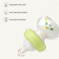 Yohkoh Newborn Glass Baby Bottles With Slow Flow Nipple For 0+ Months, Wide Neck Feeding Bottle, 2.7Oz/80Ml (Green, 2.7Oz (Pack