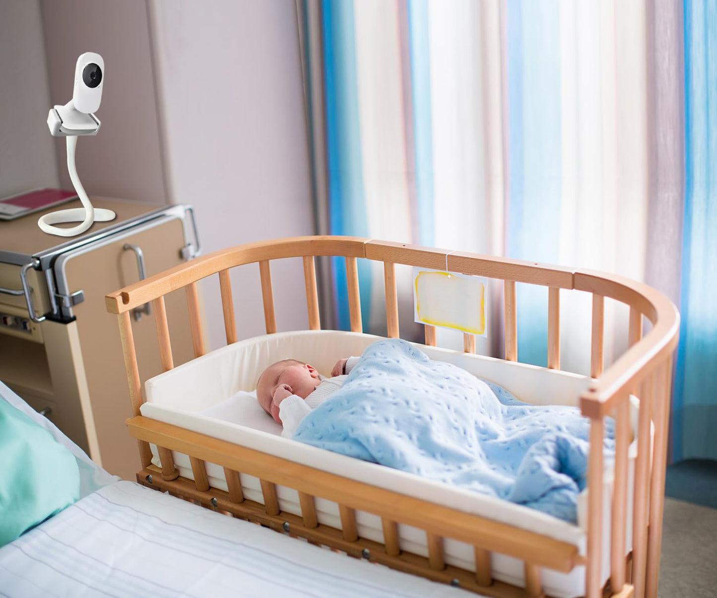 Universal Baby Monitor Mount Holder For Vtech Vm3252 Vm819, Hello Baby Hb30 Hb35, And Most 5.3 To 8.1Cm Wide Baby Monitors Camer