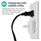 White Double Outlet Covers Baby Proofing (20 Pack, 40 Sockets) | Baby Proof Plug Covers For Electrical Outlets | Safe & Secure B