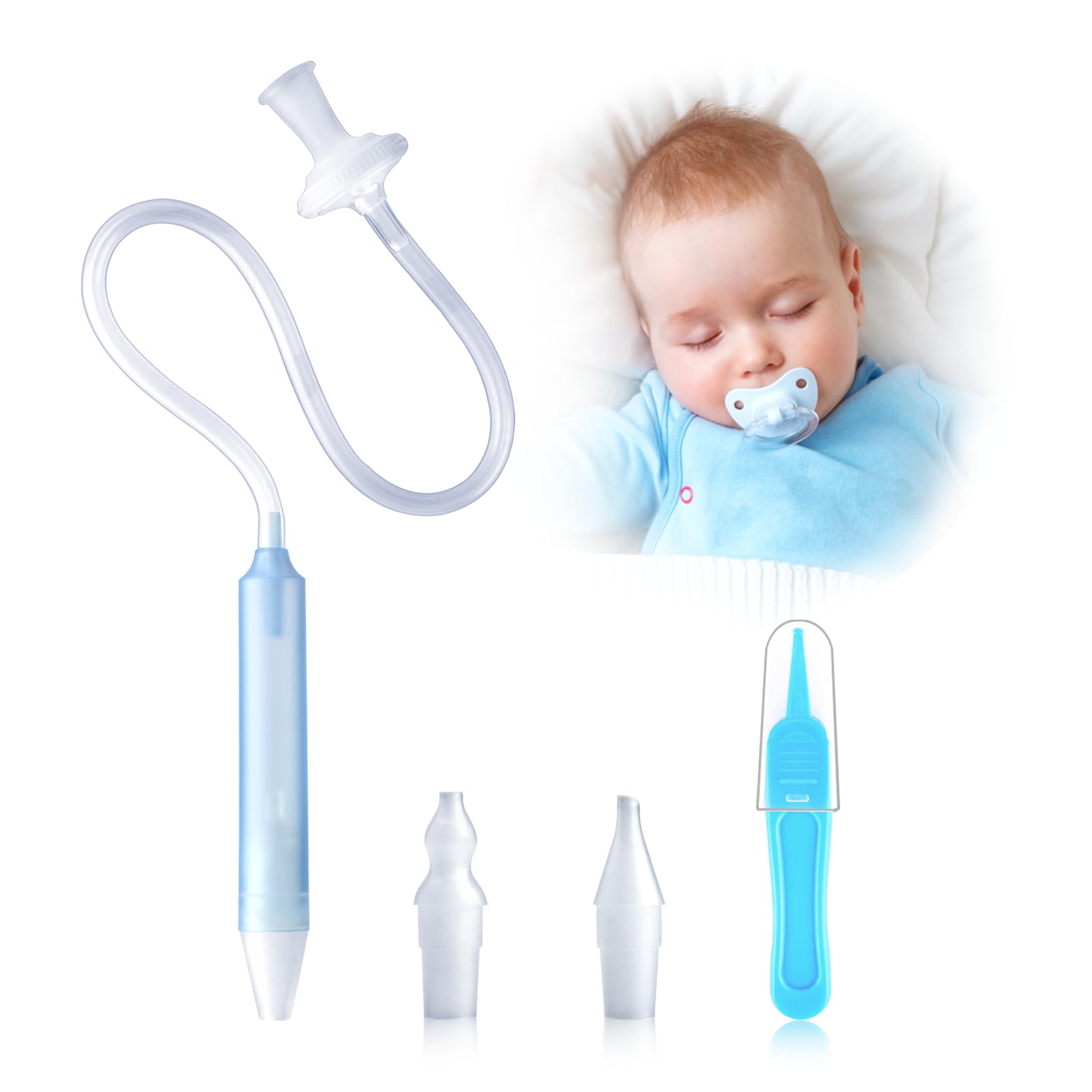 Nasal Aspirator For Baby, Nasal Congestion Relief Nose Cleaner With 2 – Cutebaby WBCBBB0CWV2YJXX
