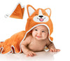 Generic Corgi Dog Baby Bath Hooded Towel - Cozy & Warm - Ultra Soft And Absorbent - Baby Bath - Toddler - Newborn - Pets - Free