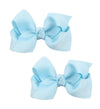Koolgil Baby Girl's 2Pcs Cute 3 Inch Pure Color Bow-knot Hair Clip for Photography Travel Daily Life (Light Blue)