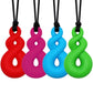Chew Necklaces for Sensory Kids, Sensory Chew Necklaces for Boys and Girls with Autism, ADHD, SPD, Chewing or Special Needs, Sil