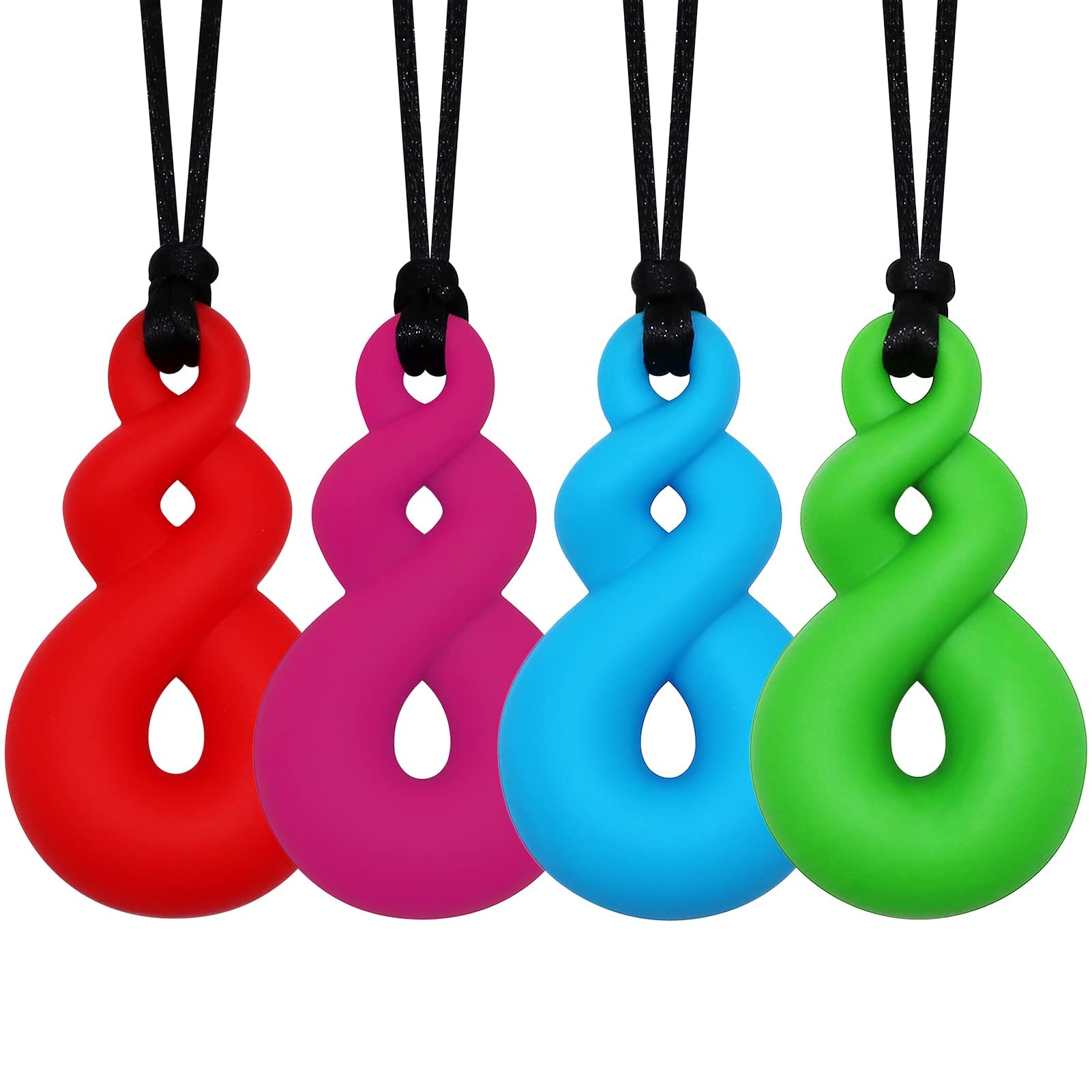 Chew Necklaces for Sensory Kids, Sensory Chew Necklaces for Boys and Girls with Autism, ADHD, SPD, Chewing or Special Needs, Sil