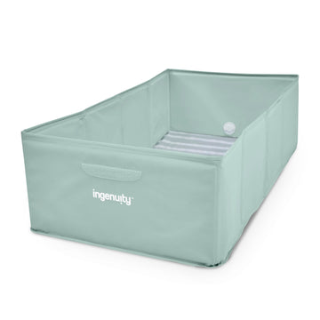 Ingenuity Tuckaway Toddler Folding Tub, Converts Shower To Tub, Folds To Store, Easy To Clean, No Assembly Required, Portable Ba