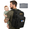 MIRACOL Military Diaper Bag for Dad: Tactical Design with Changing Pad & Daddy Patches - Pride Solution for Veteran Fathers in B