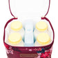 Sarah Wells Cold Gold Breastmilk Cooler Bag with Ice Pack (Berry Bloom)